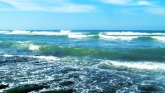 Sea nature blue ocean coast horizon