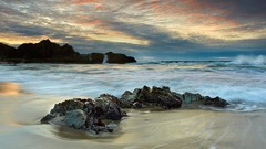 Sea nature clouds ocean Beaches