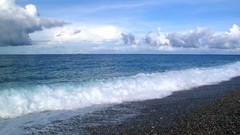 Sea nature clouds ocean coast horizon Beaches skies skylines