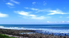 Sea nature clouds ocean horizon skies blue skies skylines