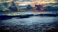 Sea nature clouds sky storm horizon
