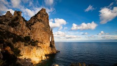 Sea nature coast rocks