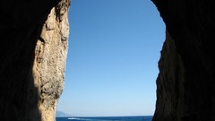 Sea nature Italy rocks Faraglioni di Capri
