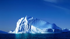 Sea nature snow icebergs