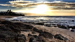 Sea nature sun clouds Beaches