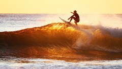 Sea nature surfing waves