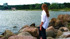 Sea nature Tallinn long hair