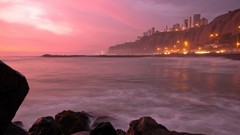 Sea nature water lights rocks