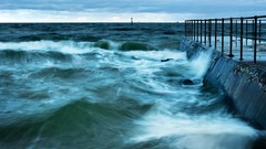 Sea nature water ocean storm waves