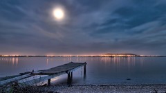 Sea nature water sun clouds