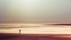 Sea New Zealand silhouettes Beaches