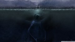 Sea ocean Anime Cthulhu split-view