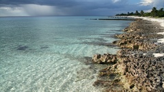 Sea ocean beach clouds