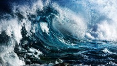 Sea ocean storm waves