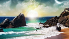 Sea ocean vector nature