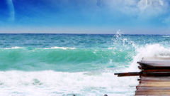 Sea ocean waves blue