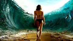 Sea ocean woman surreal bikini