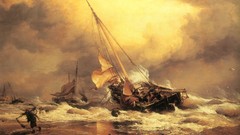 Sea old paintings sailor artwork