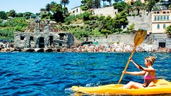 Sea palm trees architecture kayak Beaches