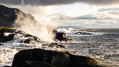 Sea Photographers waves travel iceland