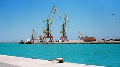 Sea port Greece Europe cityscapes