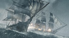 Sea rain ships edward kenway Assassins Creed 4: Black Flag