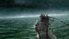 Sea rain storm submarine