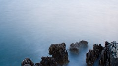 Sea rock blue calming