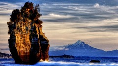 Sea rock Seaside natural scenery