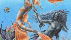 Sea room love mermaid fish drawings mermaids merman