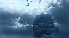 Sea ship old spirits