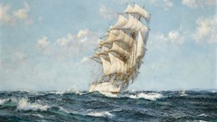 Sea ships artwork Montague Dawson
