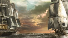 Sea ships fan art artwork