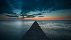 Sea skies waterscapes