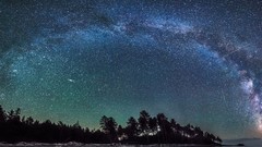 Sea Stars forests night sky artwork fantasy art