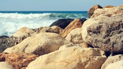 Sea stones Beaches waves