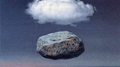 Sea stones clouds surrealism paintings artwork traditional art 