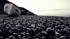 Sea stones monochrome