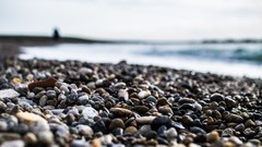 Sea stones nature pebbles Beaches depth of field