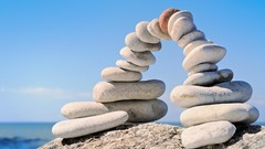 Sea stones nature water rocks