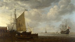 Sea storm Boats paintings vehicles