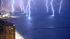 Sea storm port cities