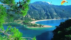 Sea summer Holidays parachute Turkey Beaches oludeniz Fethiye 