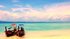 Sea summer ships Beaches