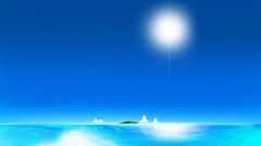 Sea sun clouds Islands sunny tropical skies Tropical Island 