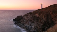 Sea sunlight lighthouses