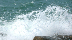 Sea surf swash spray