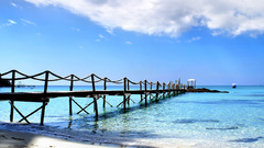 Sea tropical pier nature