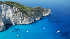 Sea water blue Boats Greece Islands vehicles Zakynthos