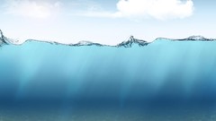 Sea water blue lines